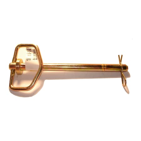 Midwest Fastener Hitch Pin, 1/2 in Pin Dia, Steel, Zinc Yellow Finish 51146